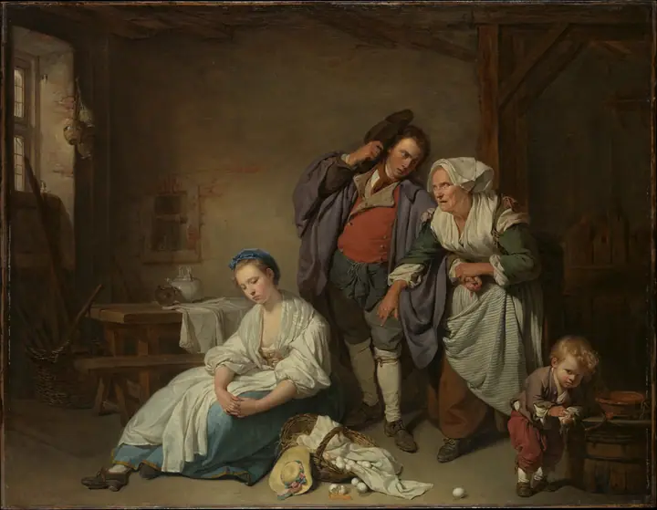 Los huevos rotos, Jean-Baptiste Greuze