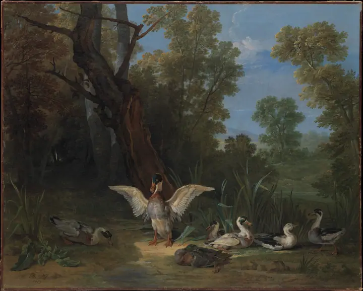 Patos descansando al sol, Jean-Baptiste Oudry