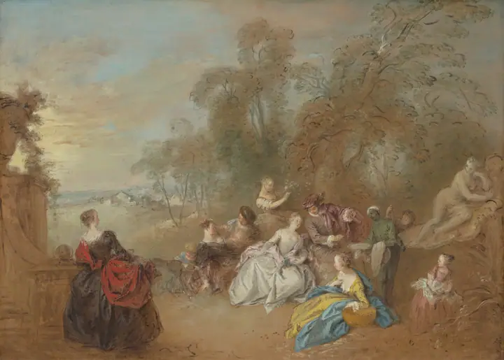 En la terraza, Jean-Baptiste Pater