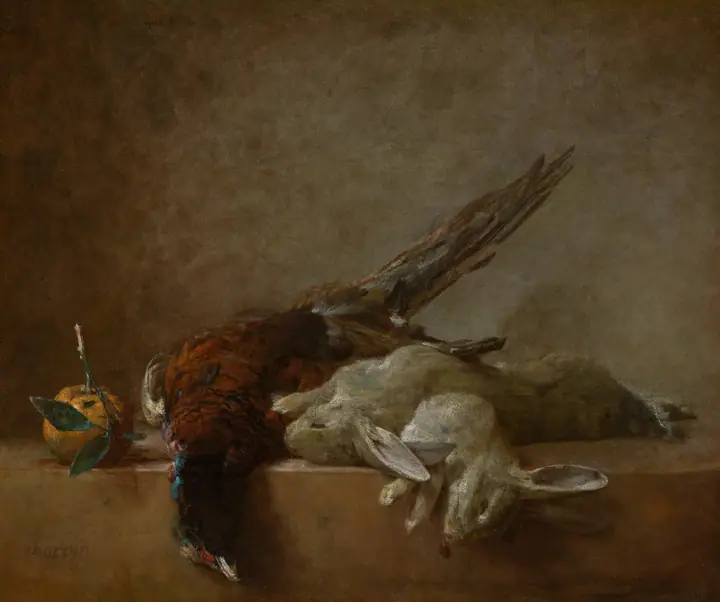Bodegón con caza, Jean-Baptiste-Siméon Chardin