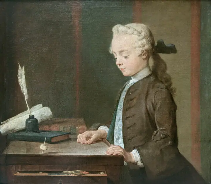 El niño de la peonza, Jean-Baptiste-Siméon Chardin