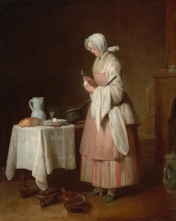 La niñera atenta, Jean-Baptiste-Siméon Chardin