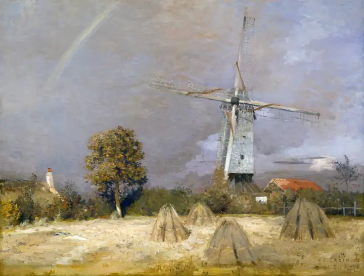 El gran molino y el arcoíris, Jean-Charles Cazin