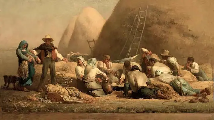El descanso de los segadores, Jean-François Millet