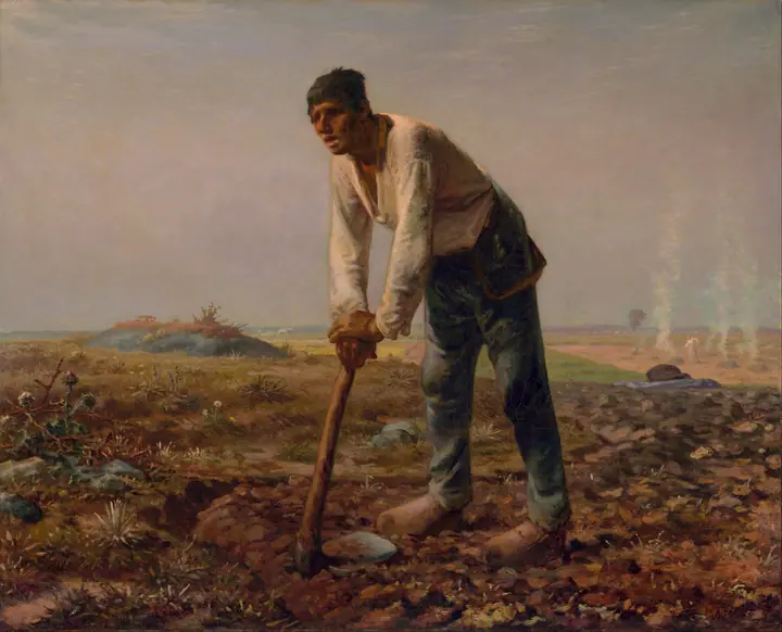El hombre del azadón, Jean-François Millet