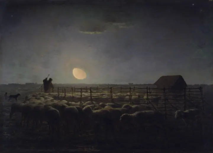 El rebaño de ovejas, Jean-François Millet