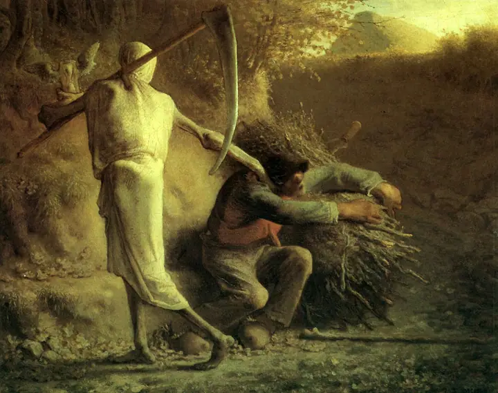 La muerte y el leñador, Jean-François Millet