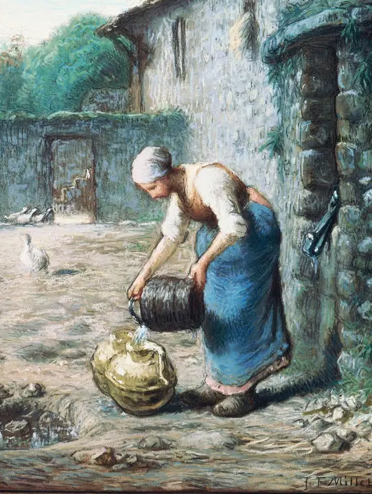 La mujer con el pozo, Jean-François Millet