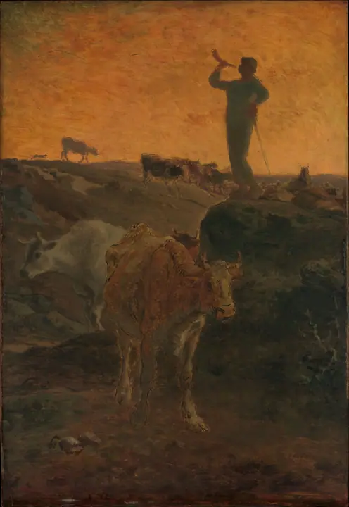 Llamando a las vacas de vuelta a casa, Jean-François Millet