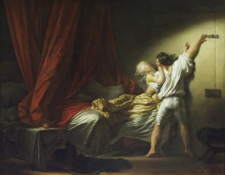 El cerrojo, Jean-Honoré Fragonard