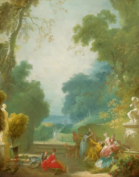 El juego de la gallina ciega de manos, Jean-Honoré Fragonard
