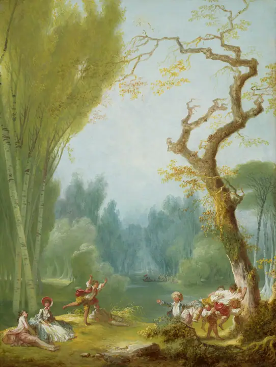 El juego del caballito, Jean-Honoré Fragonard