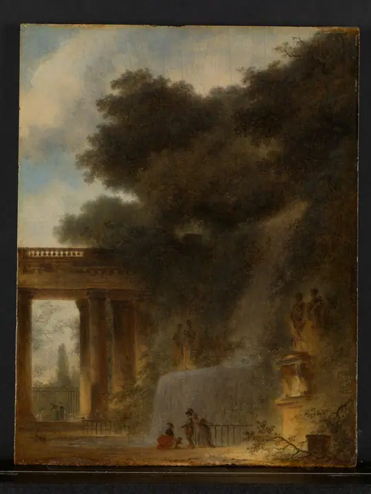 La cascada, Jean-Honoré Fragonard