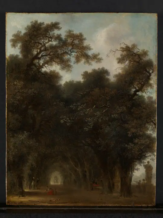 Una avenida sombreada, Jean-Honoré Fragonard