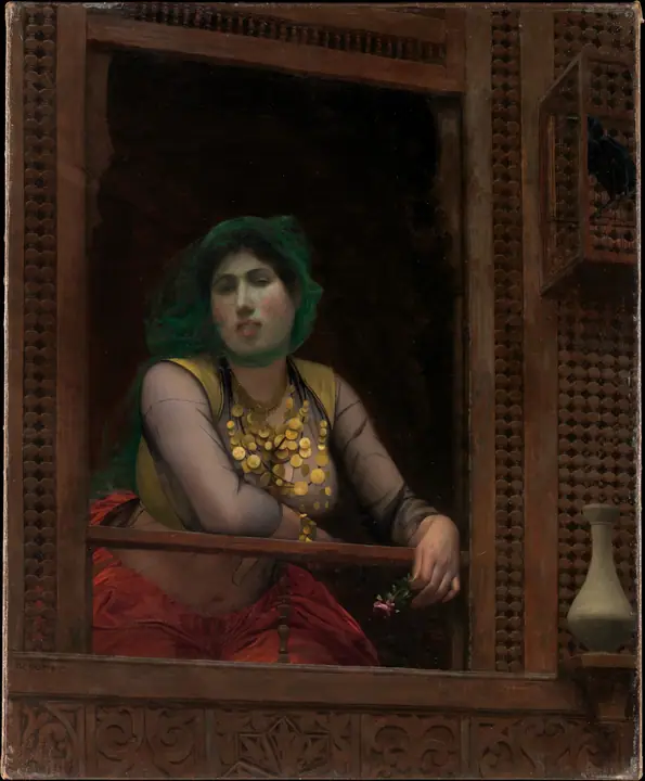 Mujer en un balcón, Jean-Léon Gérôme