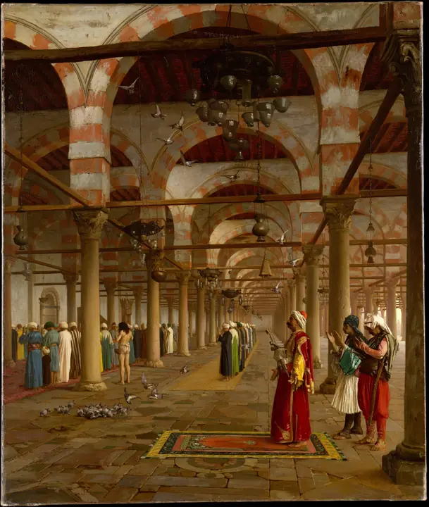 Oración en la mezquita, Jean-Léon Gérôme