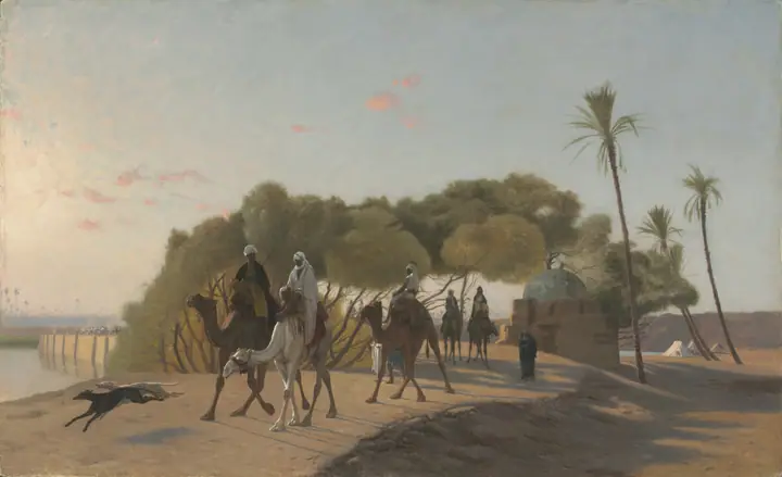 Saliendo del oasis, Jean-Léon Gérôme