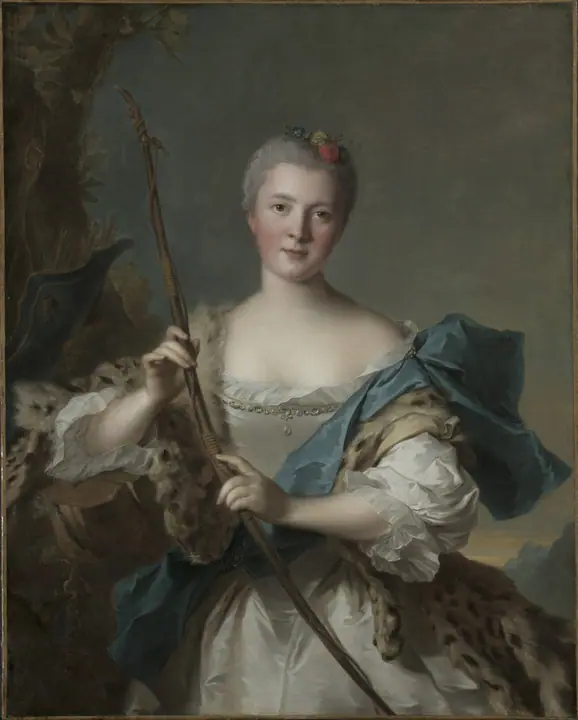 Retrato de una mujer como Diana, Jean-Marc Nattier
