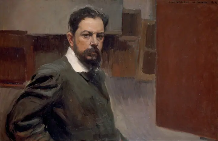 Autorretrato en el estudio, Joaquín Sorolla