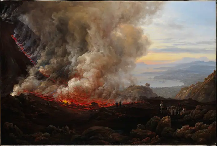 Una erupción del Vesubio, Johan Christian Dahl