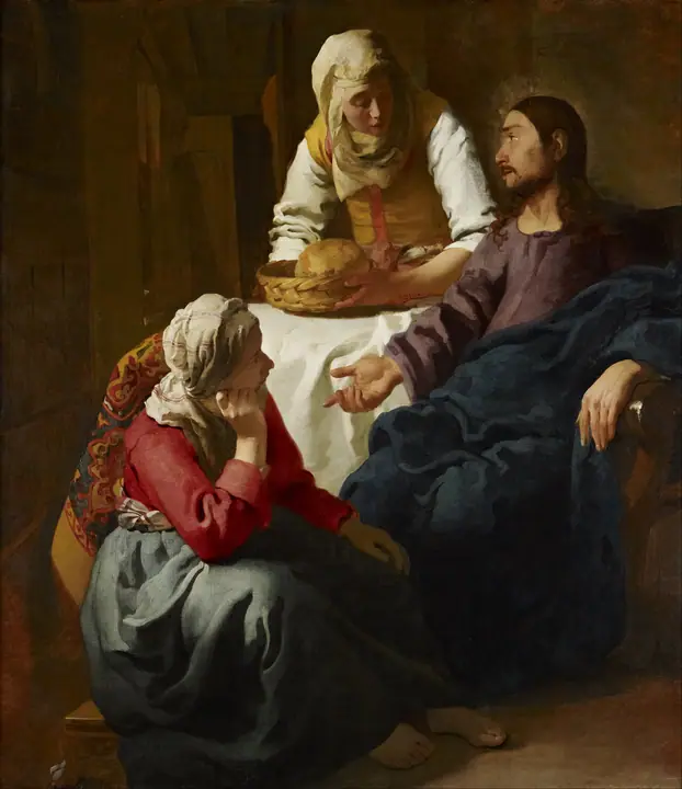 Cristo en casa de Marta y María, Johannes Vermeer