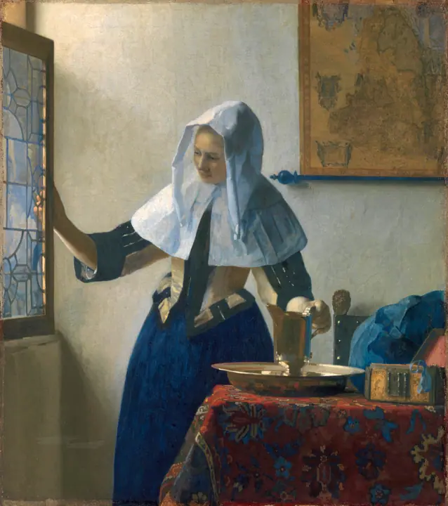 Mujer con aguamanil, Johannes Vermeer