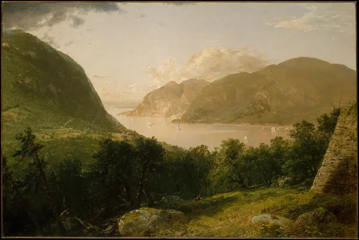 Escena del río Hudson, John Frederick Kensett