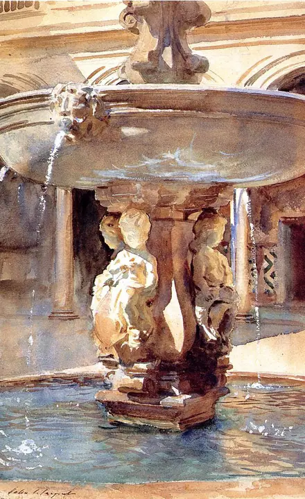 Fuente en España, John Singer Sargent