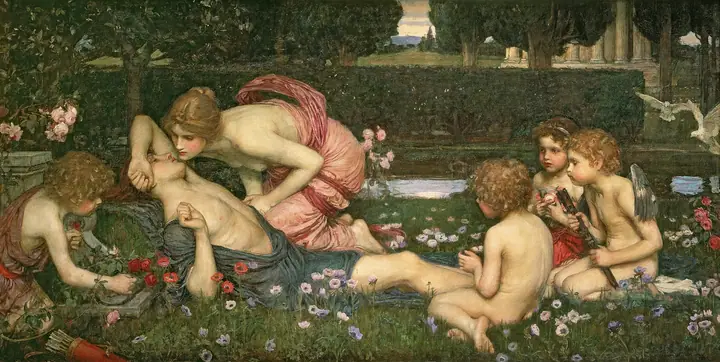 Despertar de Adonis, John William Waterhouse