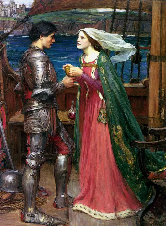Tristán e Isolda con la poción, John William Waterhouse