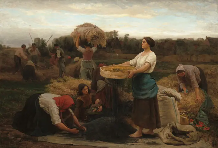 La cosecha de colza, Jules Breton