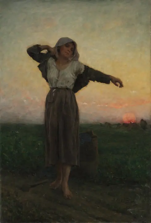 La espigadora cansada, Jules Breton