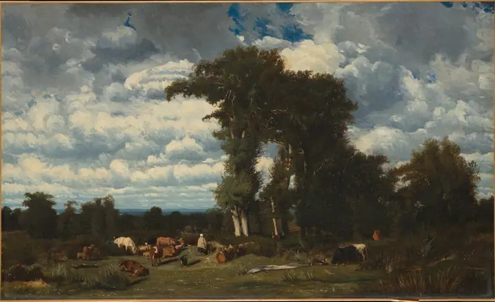 Paisaje con ganado en el Limousin, Jules Dupré