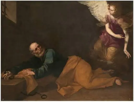 San Pedro liberado por un ángel, Jusepe de Ribera