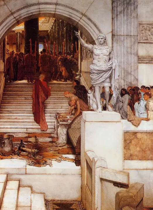 Audiencia con Agripa, Lawrence Alma-Tadema