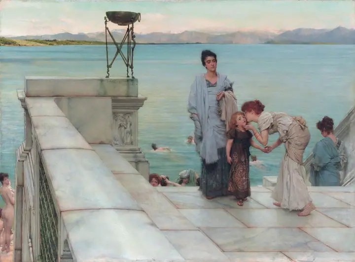 El beso o Costumbre romana, Lawrence Alma-Tadema
