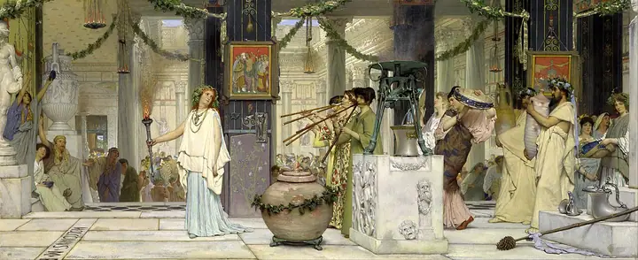 La fiesta de la vendimia, Lawrence Alma-Tadema