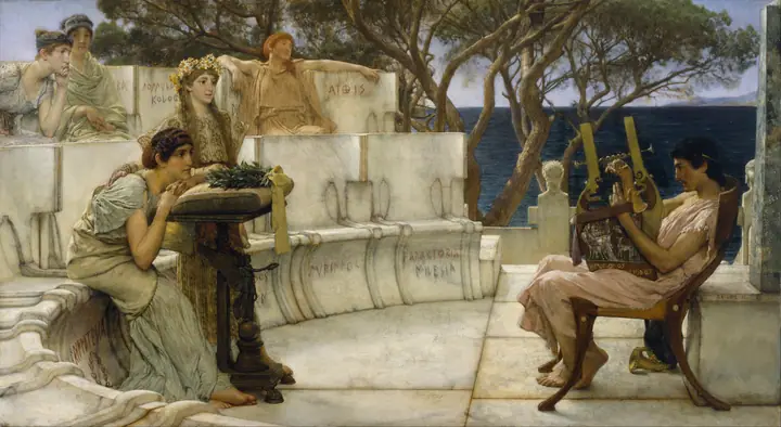 Safo y Alceo, Lawrence Alma-Tadema