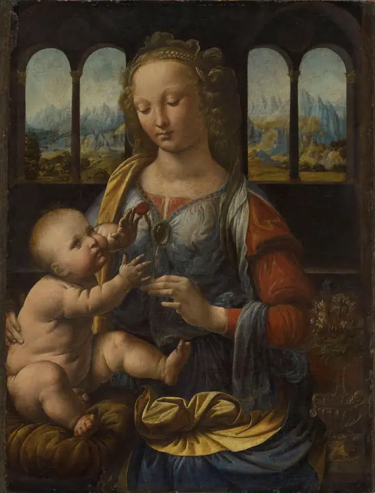Virgen del clavel, Leonardo da Vinci