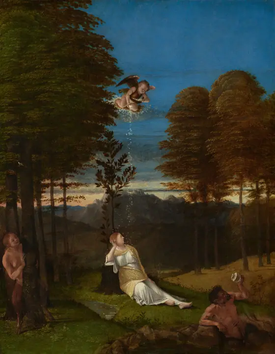 Alegoría de la castidad, Lorenzo Lotto