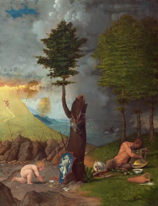 Alegoría de la virtud y el vicio, Lorenzo Lotto