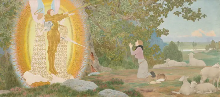 La visión y la inspiración (serie de Juana de Arco, I), Louis Maurice Boutet de Monvel