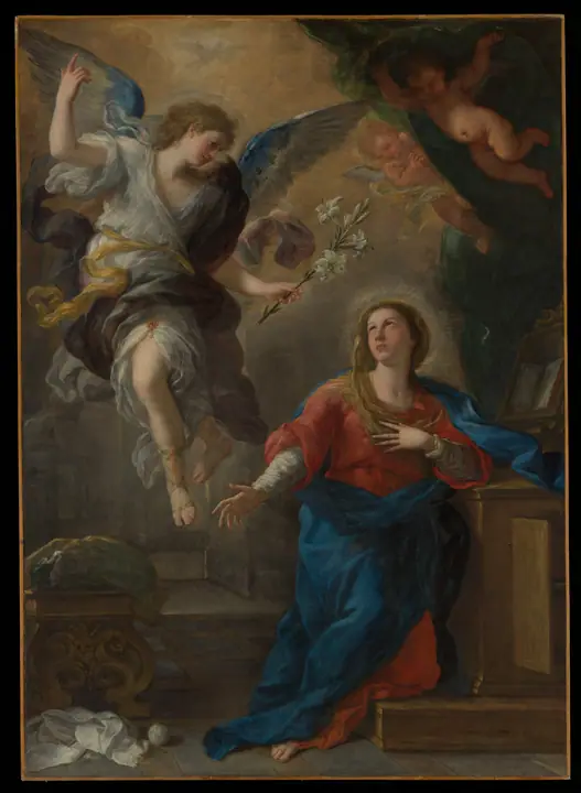 La Anunciación, Luca Giordano
