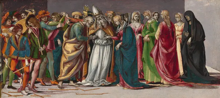 El matrimonio de la Virgen, Luca Signorelli