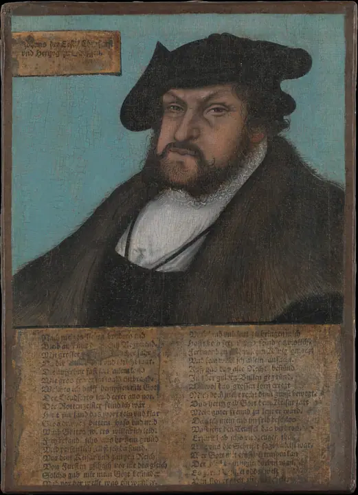 Johann I (1468–1532), el Constante, elector de Sajonia, Lucas Cranach el Viejo