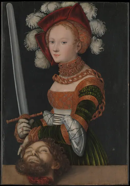 Judit con la cabeza de Holofernes, Lucas Cranach el Viejo