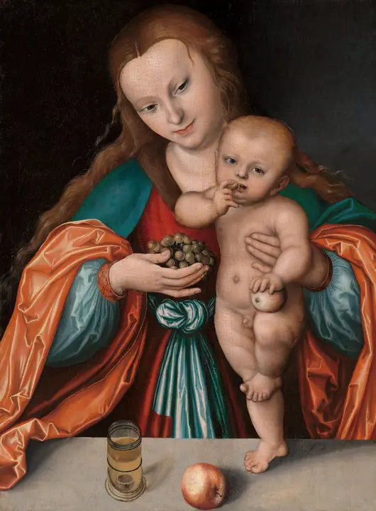 La Virgen con el Niño, Lucas Cranach el Viejo