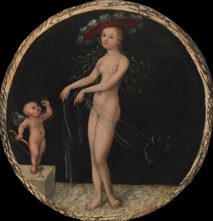 Venus y Cupido, Lucas Cranach el Viejo