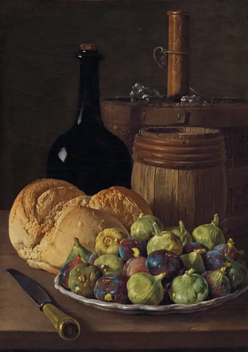 Bodegón con higos y pan, Luis Meléndez