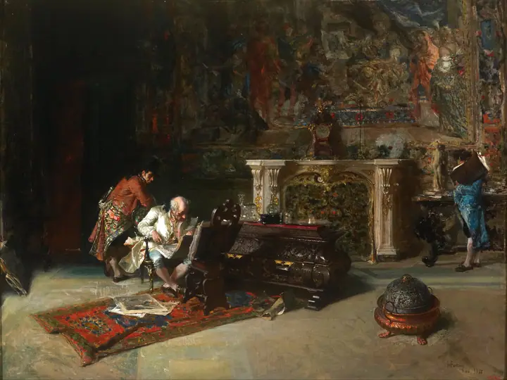 Coleccionista de grabados (Estudio), Marià Fortuny